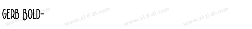 Gerb Bold字体转换